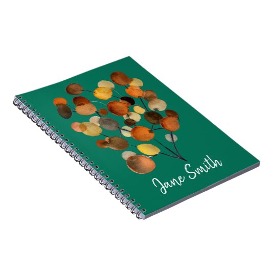 Carnet Arbre Abstrait brun d'automne (Côté Droit)