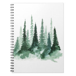 Carnet arbre aquarelle peinture pinède