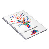 Carnet Arbre arc-en-ciel personnalisé (Côté Droit)
