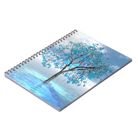 Carnet Arbre bleu cristal (Côté gauche)