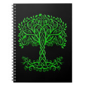 Carnet Arbre Celtique Vert De Vie (Devant)