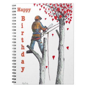 Carnet Arbre chirurgien Arboriste Carte d'anniversaire