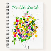 Carnet Arbre coloré aquarelle (Devant)