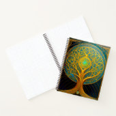 Carnet Arbre Cosmique Doré De La Vie (Intérieur)
