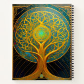 Carnet Arbre Cosmique Doré De La Vie (Dos)