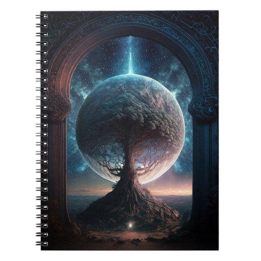 Carnet Arbre cosmique Universe Arbre surréaliste Imaginai (Devant)