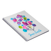 Carnet Arbre d'art abstrait rose mignon (Côté Droit)