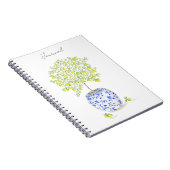 Carnet Arbre de citron dans la Chinoiserie Vase Aquarelle (Côté Droit)