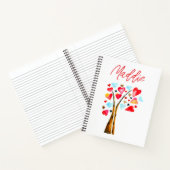 Carnet Arbre de coeurs valentines fantaisistes (Intérieur)