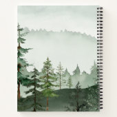 Carnet Arbre de forêt aquarelle (Dos)