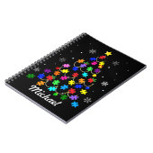 Carnet Arbre de Noël autiste (Côté gauche)