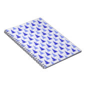 Carnet Arbre de Noël Blue Periwinkle Design Motif (Côté Droit)