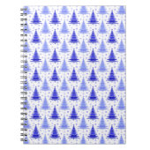 Carnet Arbre de Noël Blue Periwinkle Design Motif (Devant)