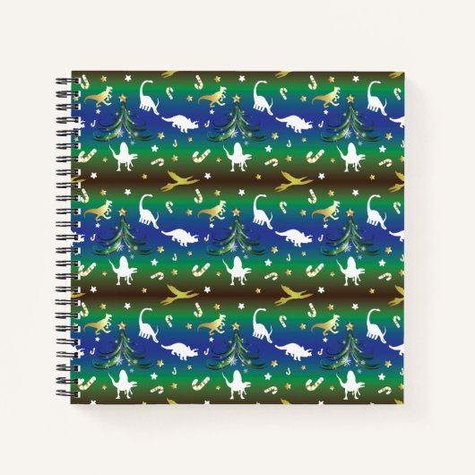 Carnet Arbre de Noël Dinosaur (Devant)
