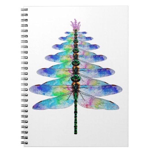 Carnet Arbre de Noël dragonfly (Devant)