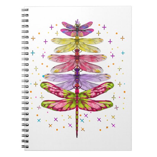 Carnet Arbre de Noël dragonfly (Devant)