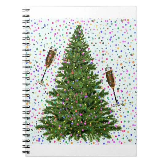 Carnet arbre de noël du champagne (Devant)
