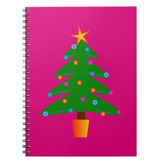 Carnet Arbre de Noël Festif Vert (Devant)