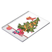 Carnet Arbre de Noël gnoom Pixelart, Pixel Art  (Côté gauche)