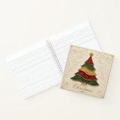 Carnet Arbre de Noël orné d'émail doré (Intérieur)