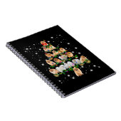 Carnet Arbre De Noël Poméranien Couvert De Lampe De Feu (Côté Droit)