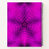 Carnet Arbre de Noël Silhouette & Étoile violette Dégradé (Dos)