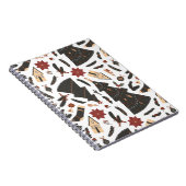 Carnet Arbre de Noël Vintage Poinsettia (Côté Droit)