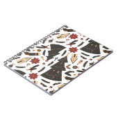 Carnet Arbre de Noël Vintage Poinsettia (Côté gauche)