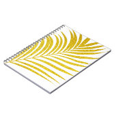 Carnet Arbre de palme doré scintillant Cadeau tropical mi (Côté gauche)