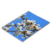 Carnet Arbre de printemps blanc fleuri blanc (Côté gauche)
