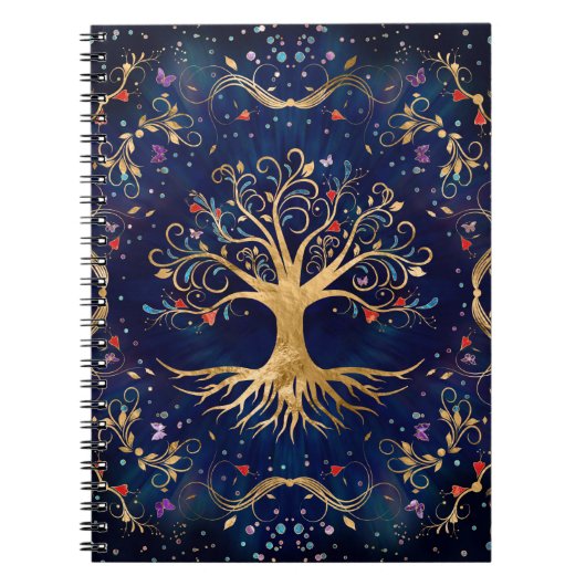Carnet Arbre de vie coloré - Yggdrasil (Devant)