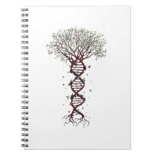 Carnet Arbre de vie génétique de l'ADN Environnement de b