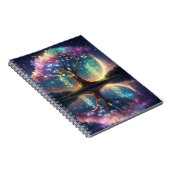 Carnet Arbre de vie magique avec étincelles la nuit (Côté Droit)