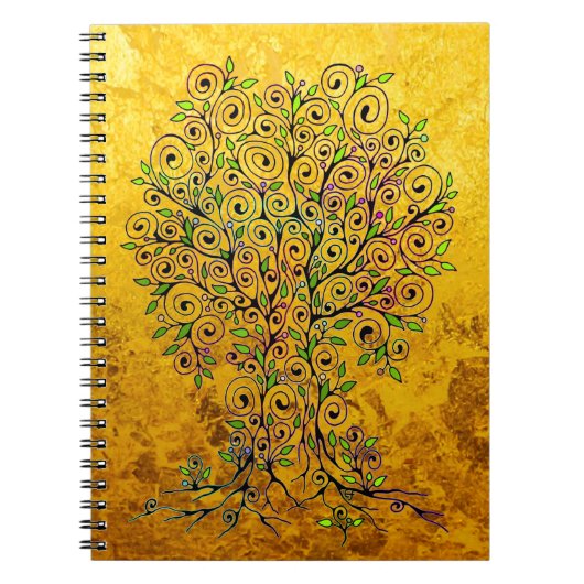 Carnet Arbre De Vie - Spirales Fruits Feuille 1 (Devant)