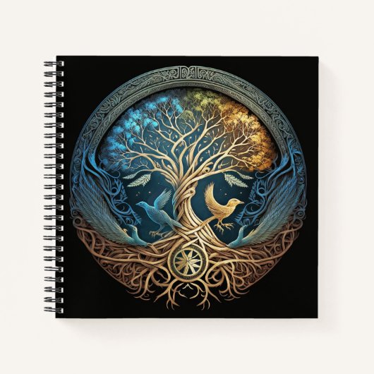 Carnet Arbre de vie Yggdrasil (Devant)