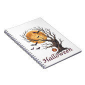 Carnet Arbre d'Halloween et citrouille Jack-o'-Lantern (Côté Droit)