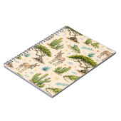 Carnet Arbre divi d'Aruba, âne, iguane, cactus (Côté gauche)