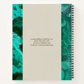 Carnet Arbre doré de la vie - Yggdrasil - Feuilles malach (Dos)