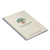 Carnet Arbre doré de la vie - Yggdrasil - Feuilles malach (Côté Droit)