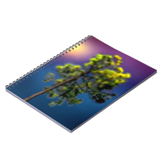 Carnet Arbre effet numérique de style "impression" (Côté gauche)