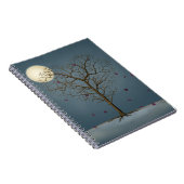 Carnet Arbre en forme de coeur mélancolique sous la Plein (Côté Droit)