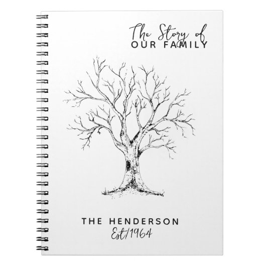 CARNET ARBRE FAMILIAL | PLANNER | HISTOIRE FAMILIALE (Devant)