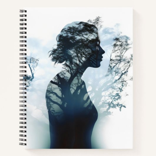 Carnet Arbre fille double exposition (Devant)