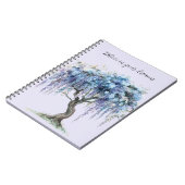 Carnet Arbre floral pourpre (Côté gauche)