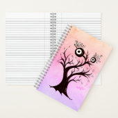 Carnet Arbre fou Créature Encre Art Imaginaire rose (À l'intérieur)
