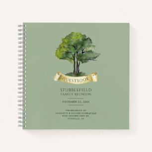 Carnet Arbre généalogique aquarelle Famille Réunion Invit