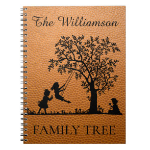 Carnet Arbre généalogique personnalisé vintage de famille