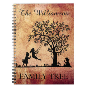 Carnet Arbre généalogique personnalisé vintage de famille