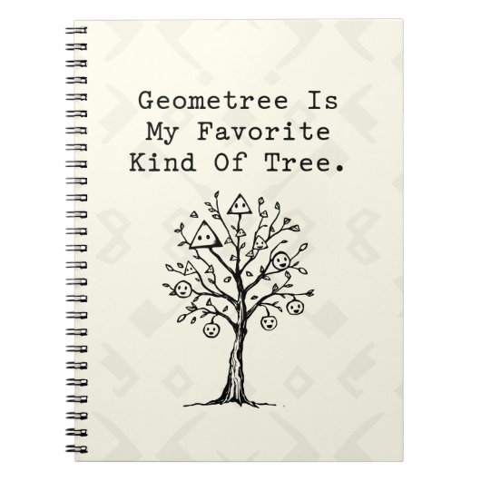 Carnet Arbre géométrique Arbre préféré Drôle de maths Des (Devant)