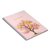 Carnet Arbre jaune rose (Côté Droit)